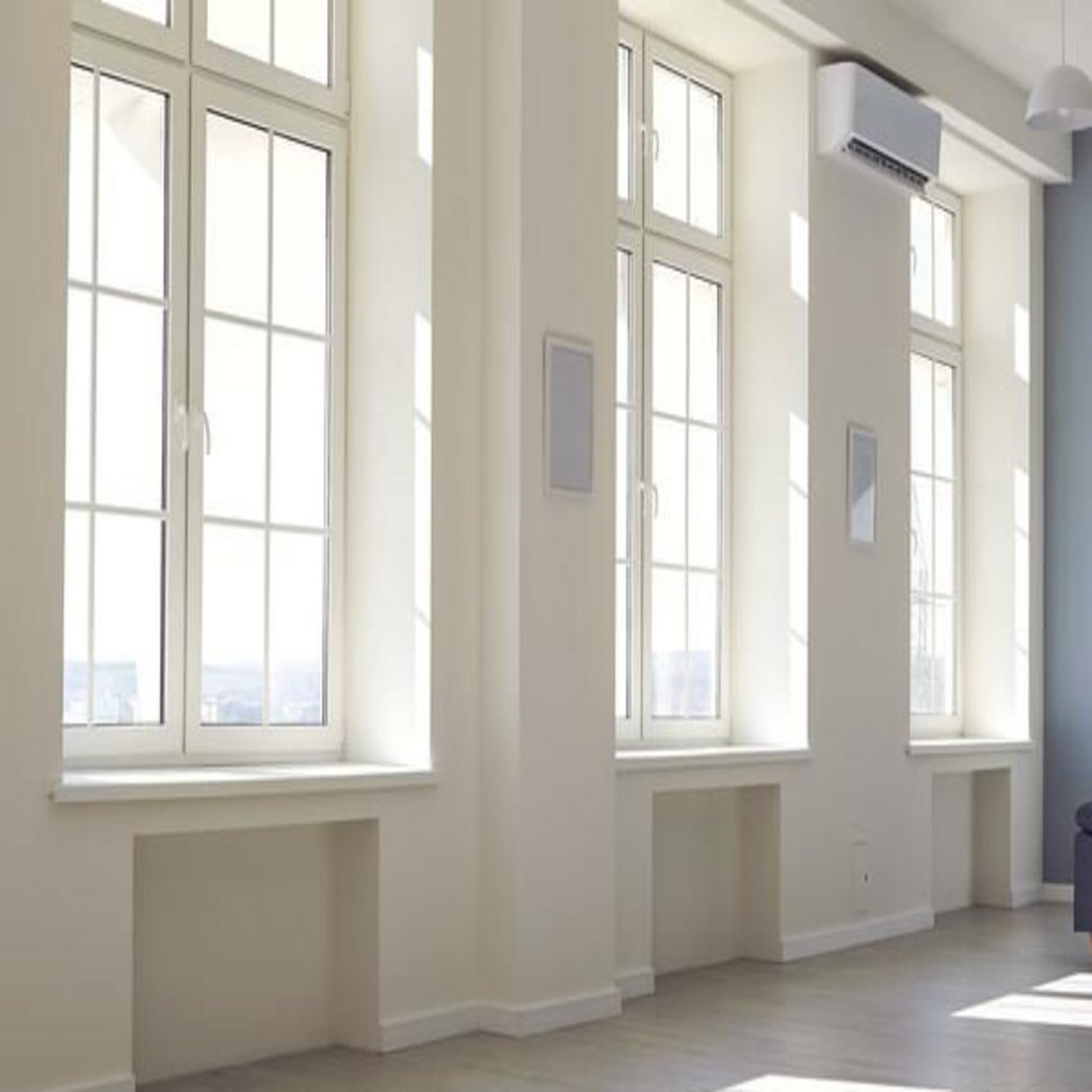 weiße Kunststofffenster mit Sprossen