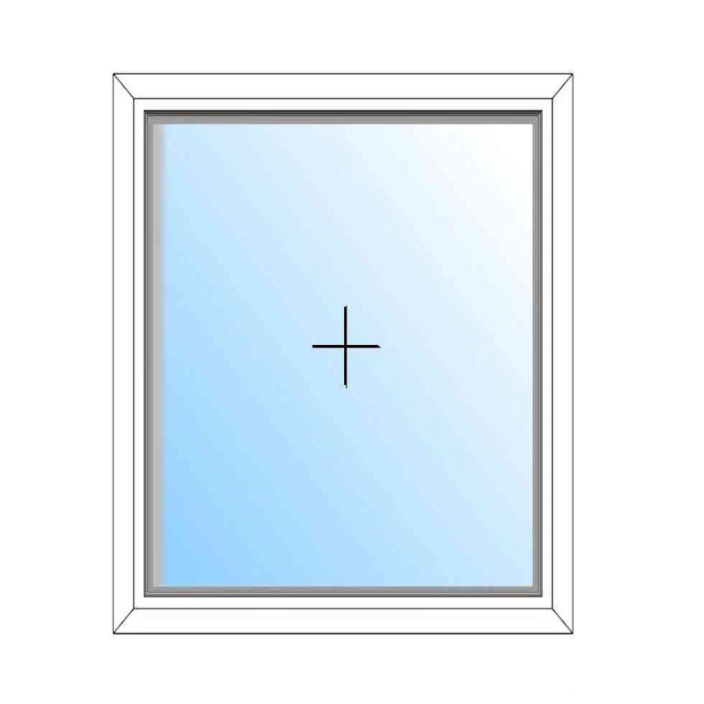 Skizze eines großen Fensters ohne Öffnung