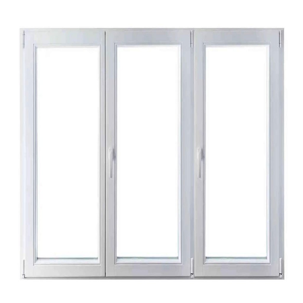Bild eines dreiteiligen Fensters aus Kunststoff